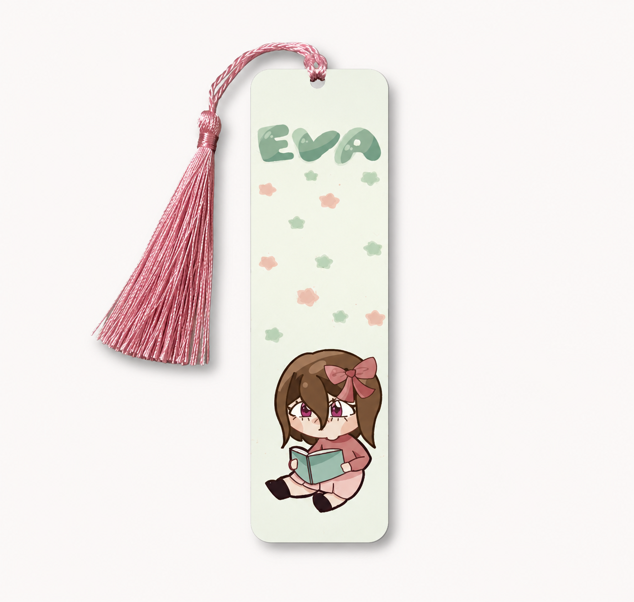 Cute Girl Metal Bookmark