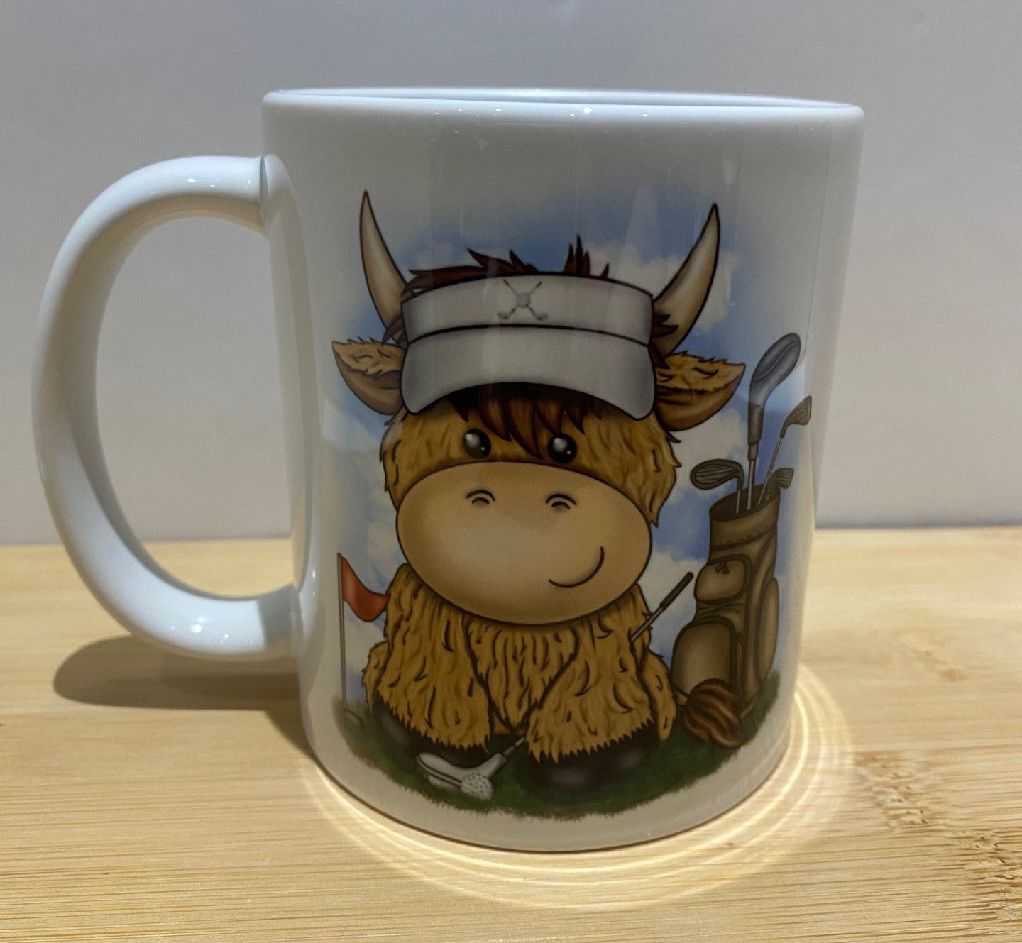 Highland Cow Golf Mug