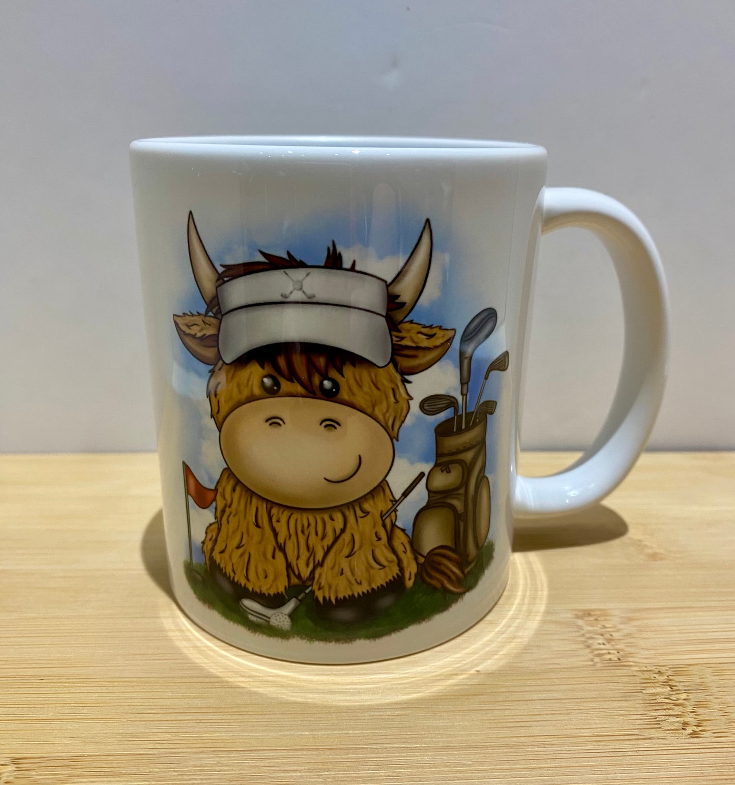 Highland Cow Golf Mug