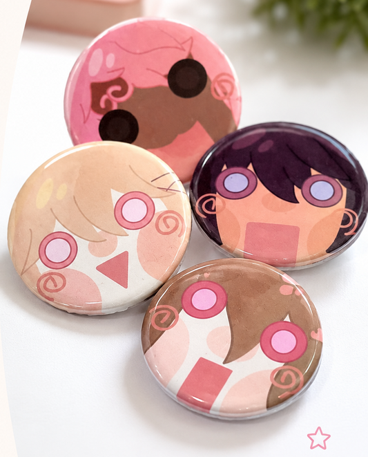 Cute Anime Pin Set