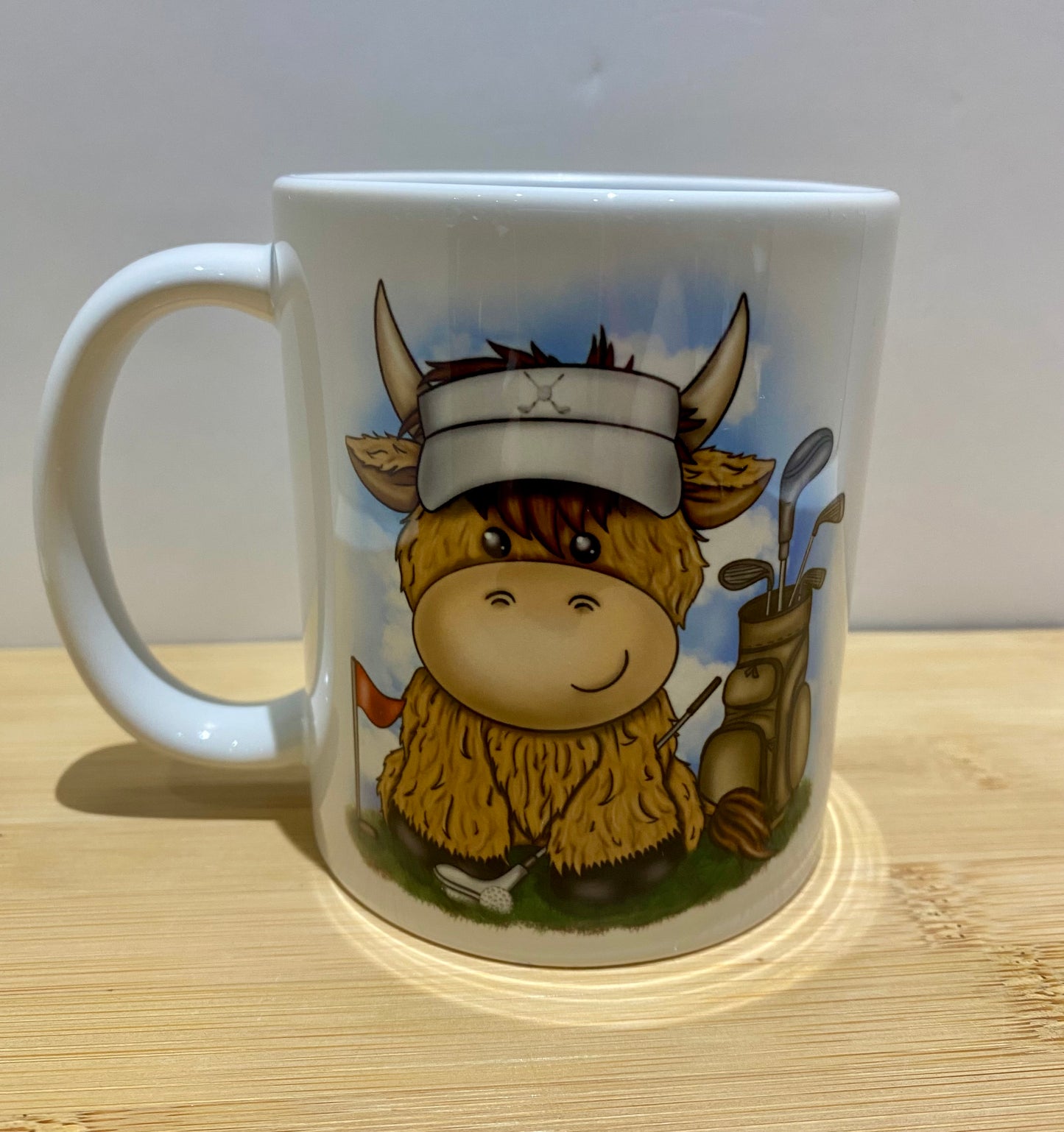 Highland Cow Golf Mug